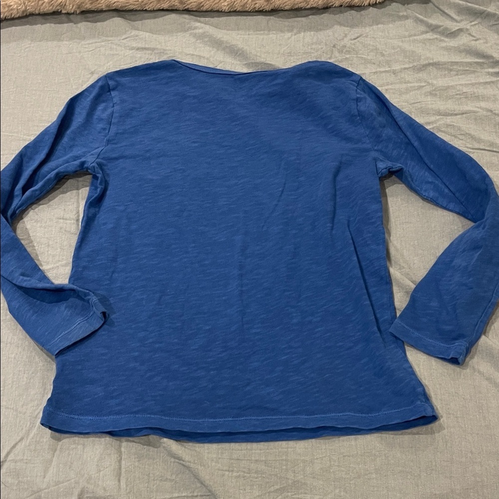 Crewcuts blue long sleeve t size M(8-9) - Picture 3 of 7